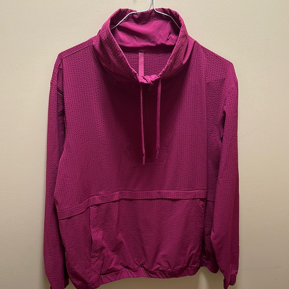 Vibrant Pink Pullover Jacket